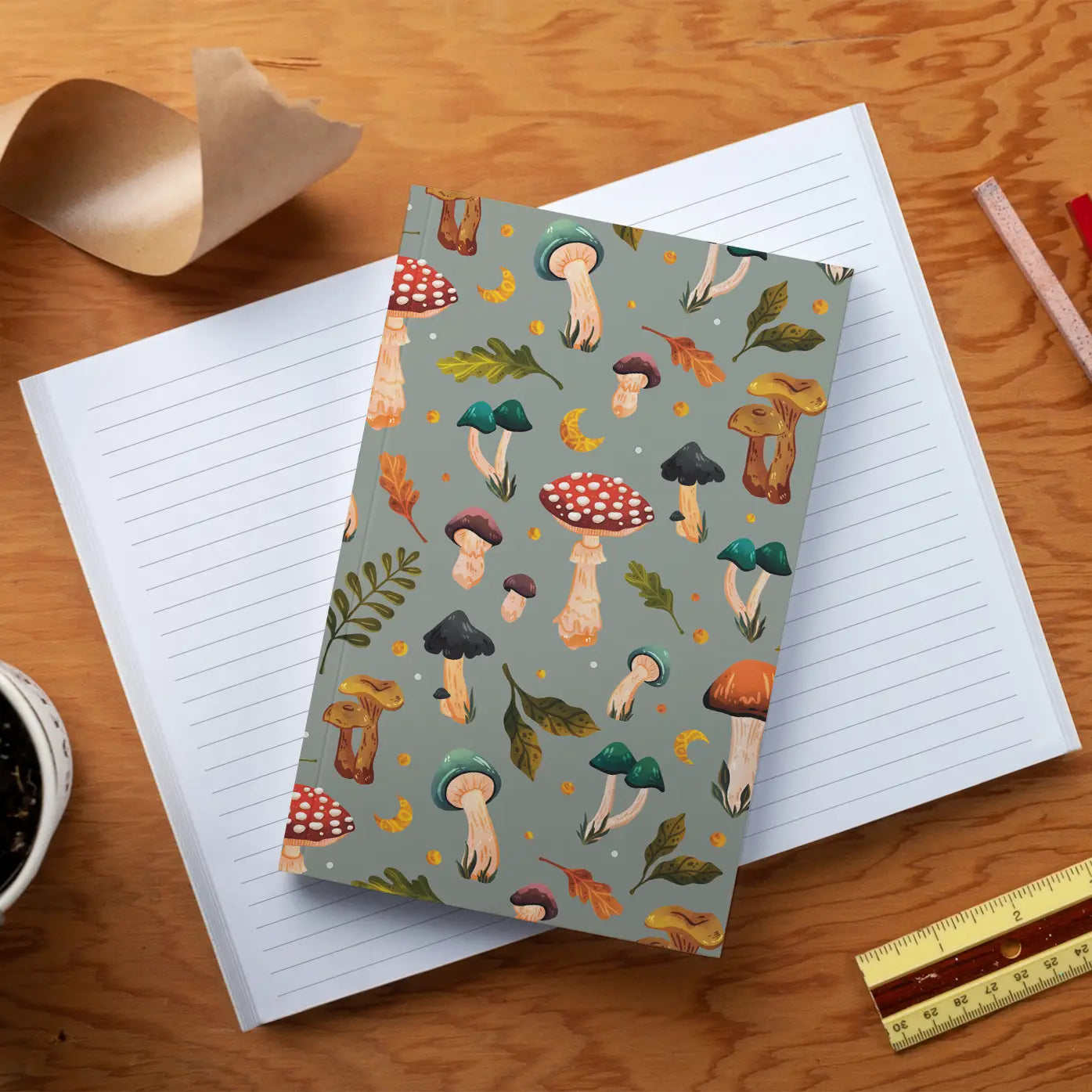 Mushroom Garden Classic Layflat Journal Notebook