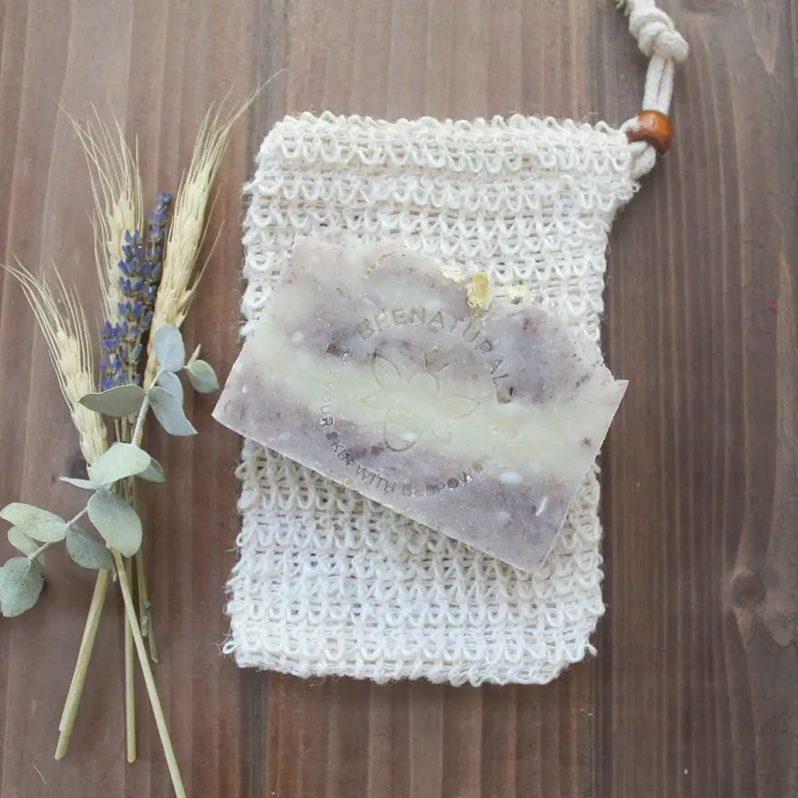 Natural Sisal Exfoliating Soap Saver Pouch
