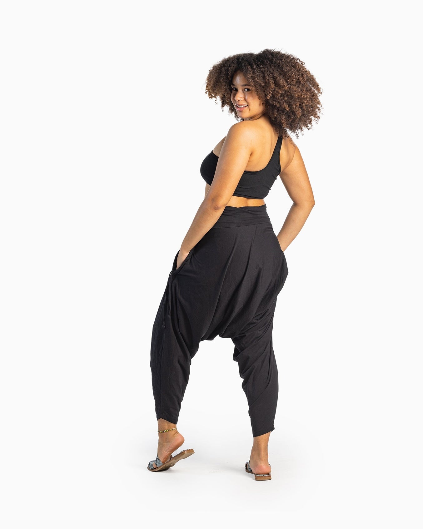 San Fran Organic Harem Buddha Pant | Black