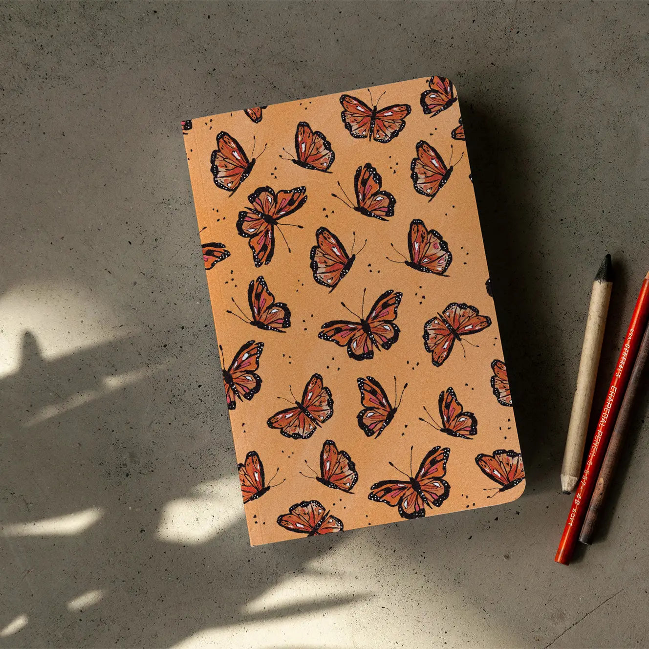 Flying Monarch Layflat Journal Notebook