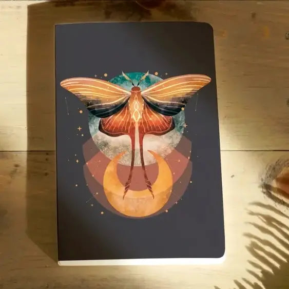 Cosmic Moth Layflat Journal Notebook