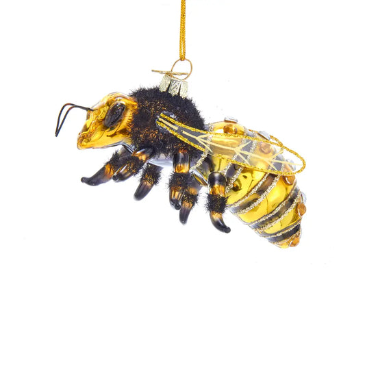 Glass Honey Bee Ornament