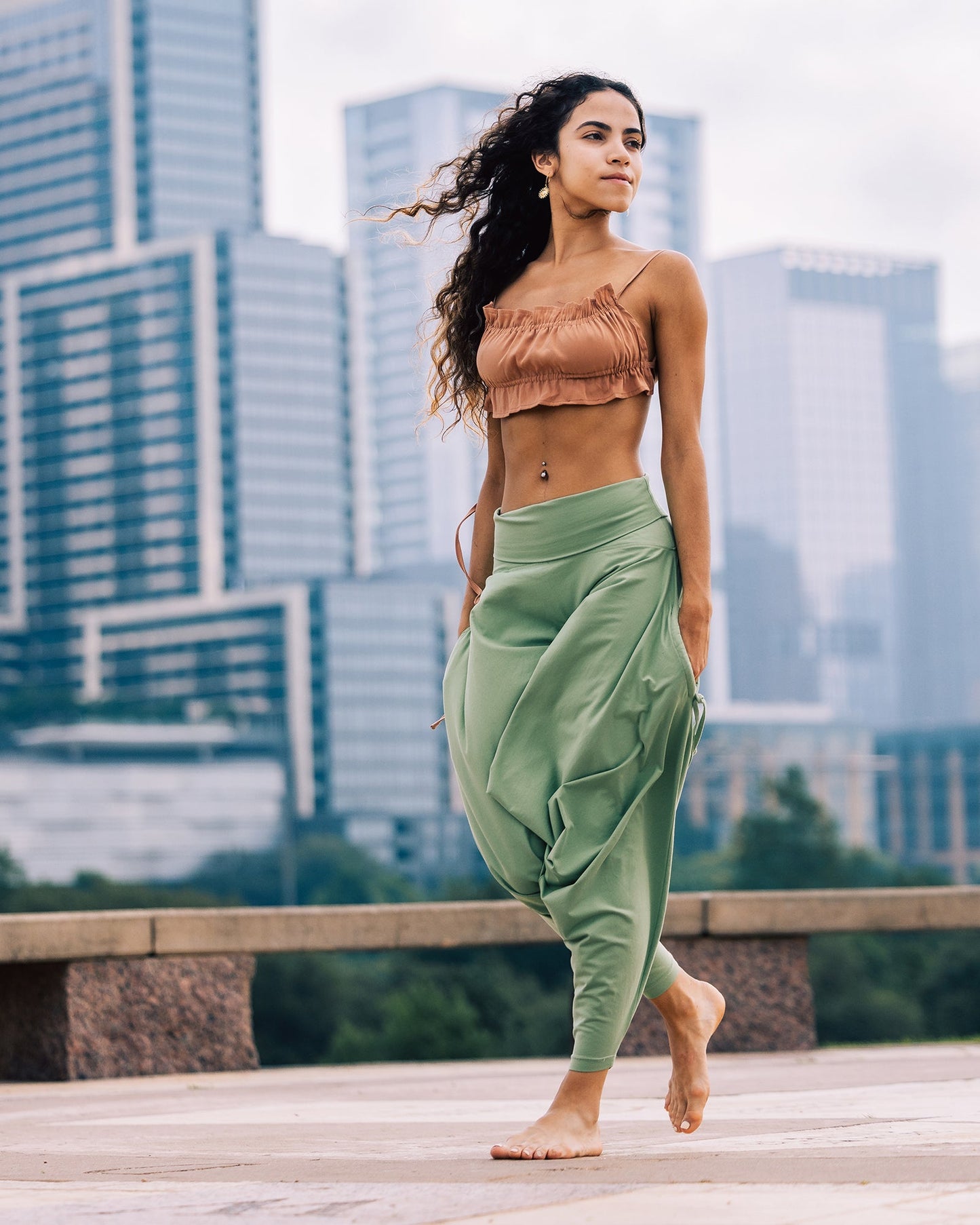 San Fran Organic Harem Pant | Pistachio