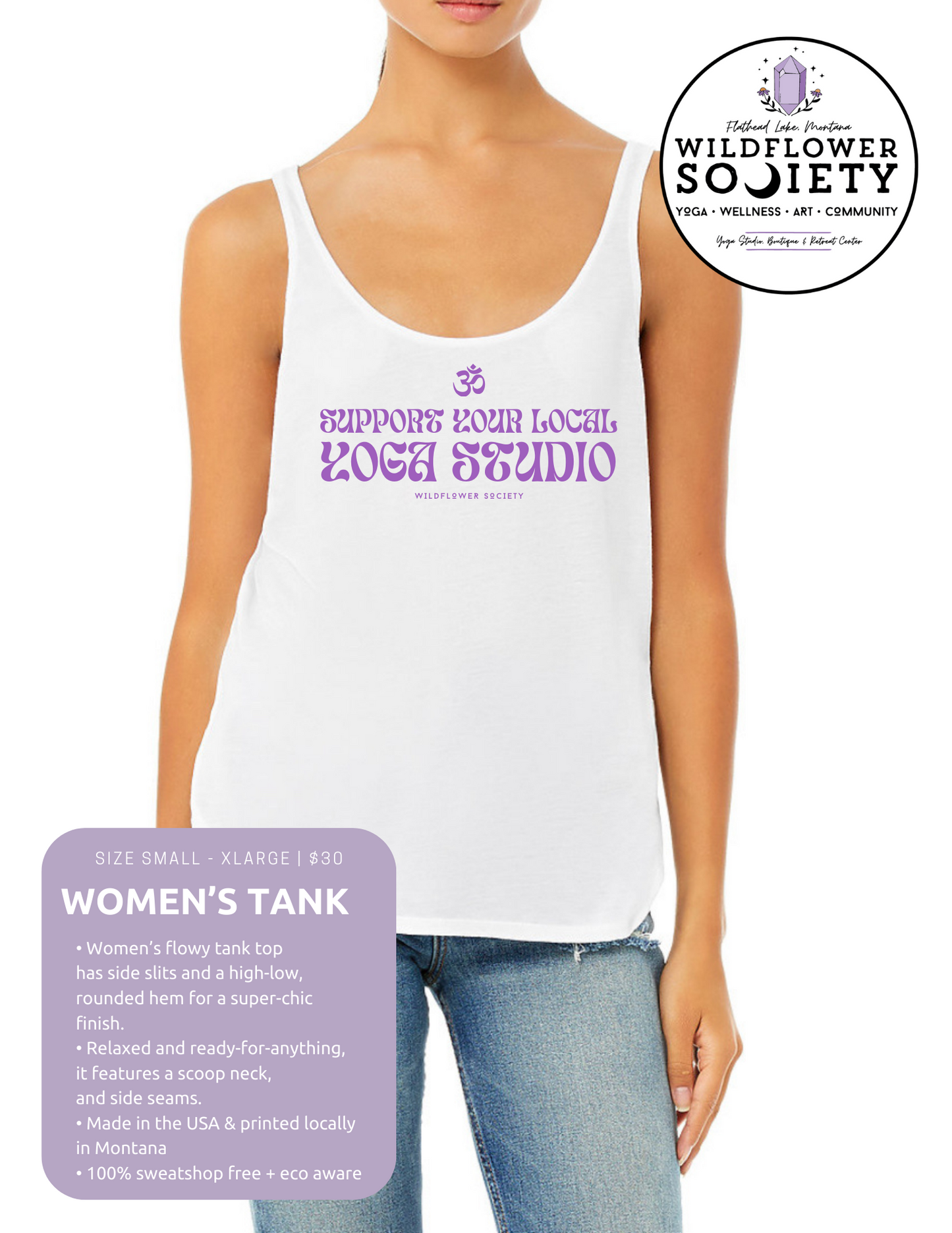 STUDIO FUNDRAISER - Women’s Flowy Side-Slit Tank