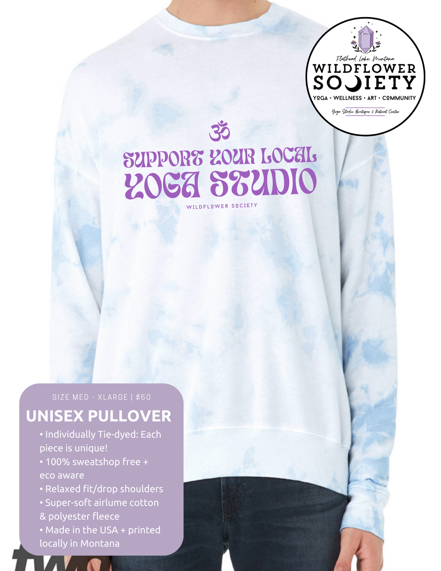 STUDIO FUNDRAISER - Unisex Tie Dye Pullover