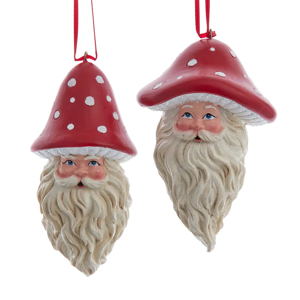 Mushroom Santa Ornament