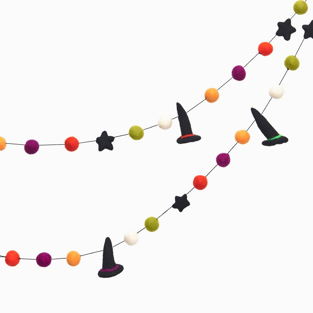 Witch Hat Felt Garland