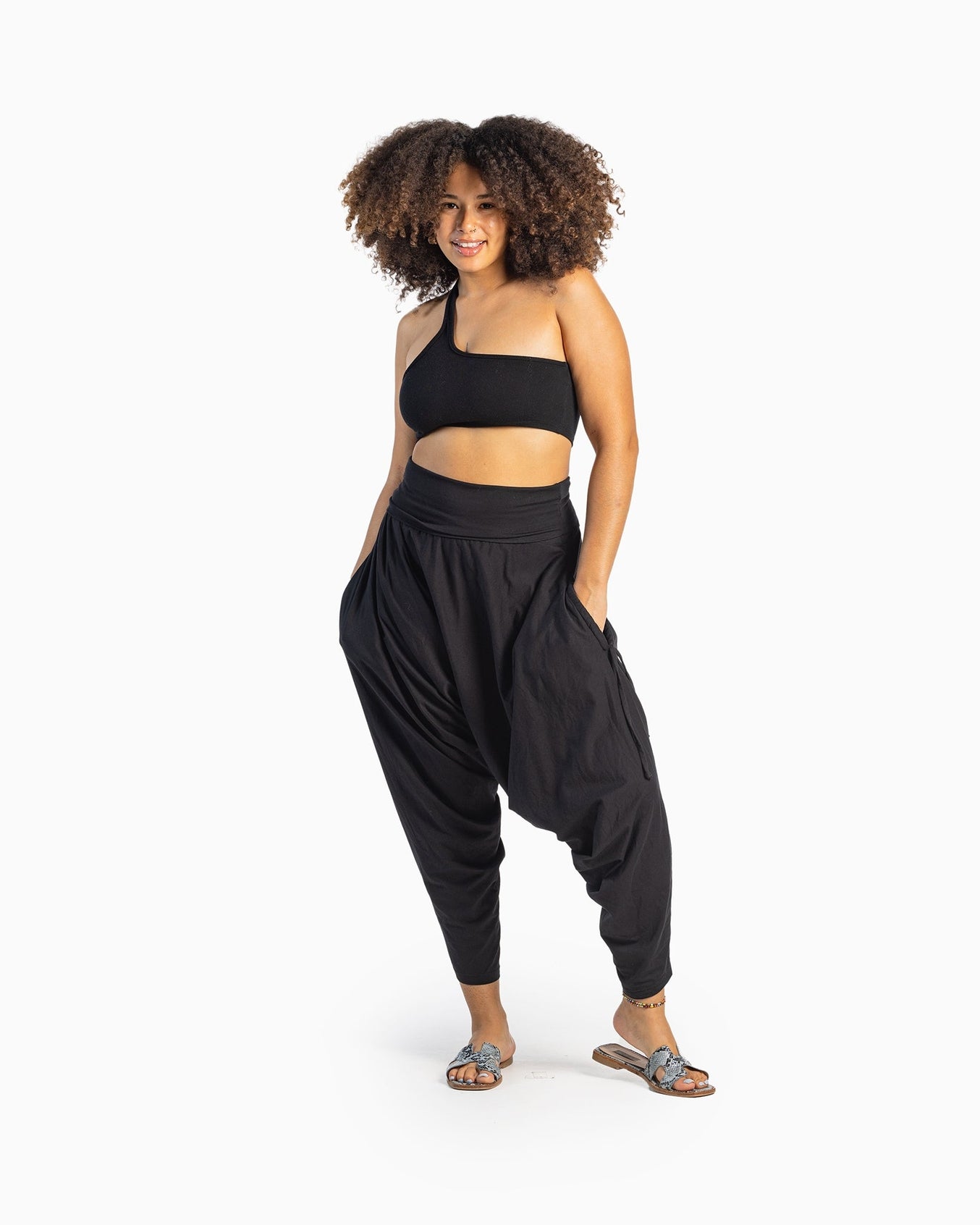 San Fran Organic Harem Buddha Pant | Black