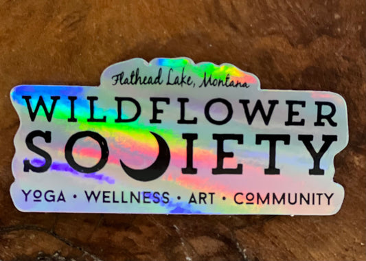 Wildflower Society Holographic Sticker