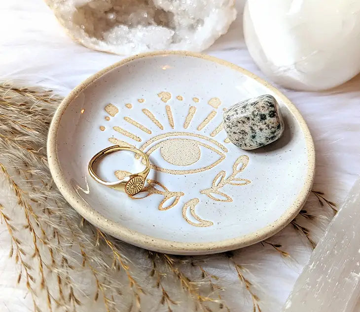 Inner Eye Ceramic Dish - Third Eye Jewelry Display